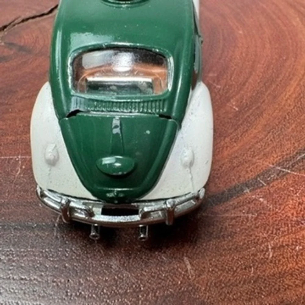 Vintage Corgi Toys Volkswagen 1200 Saloon Polizei Police Car Green White Diecast